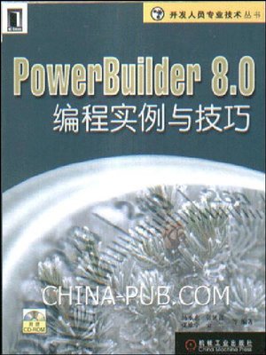 cover image of PowerBuilder 8.0 编程实例与技巧